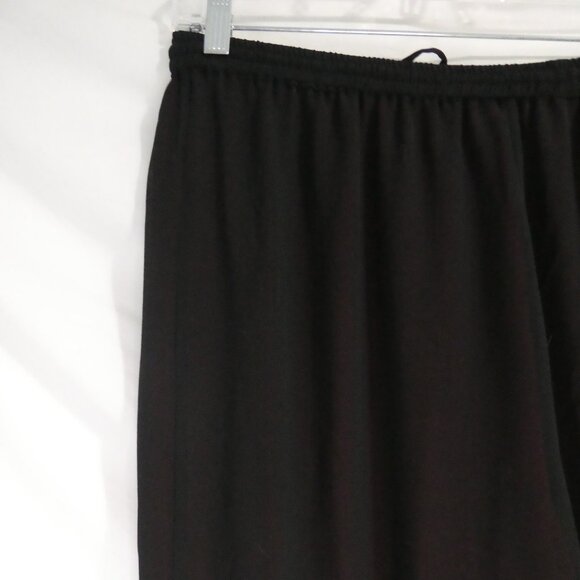 Black Textured Sheer Pants | xxxl | Stretchy Waistband | Drawstring | Lined - Picture 10 of 16